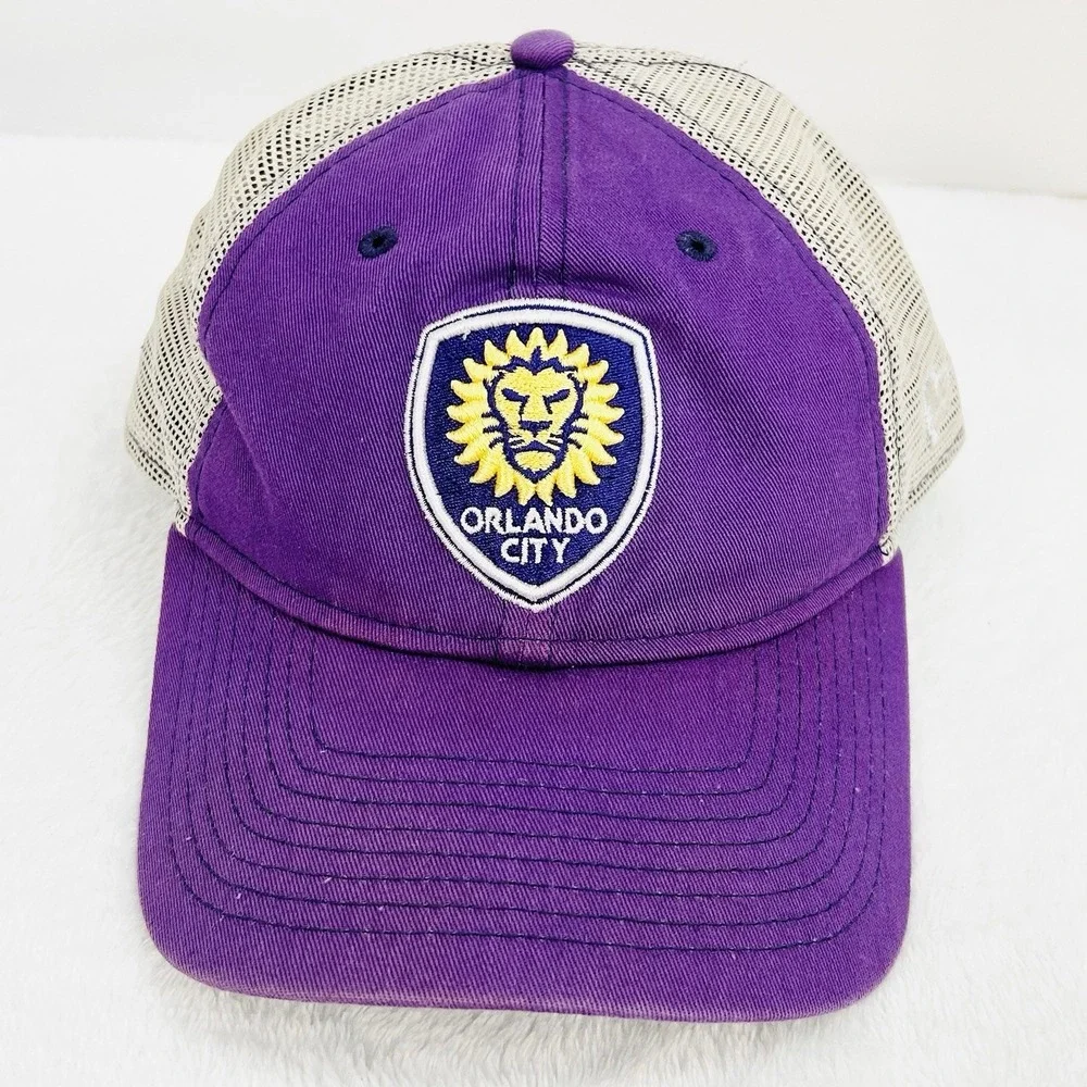 New Era Orlando City SC Trucker 9TWENTY Hat Cap Adjustable Snapback Purple‎ MLS
